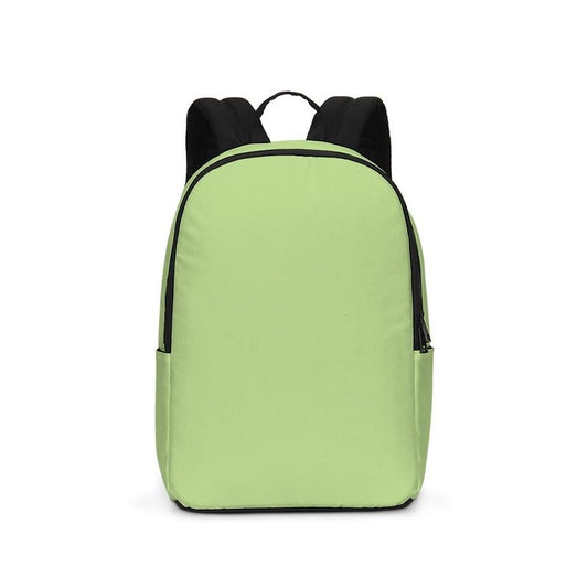 Pastel Warm Green Waterproof Backpack C30M0Y60K0 - Backpack