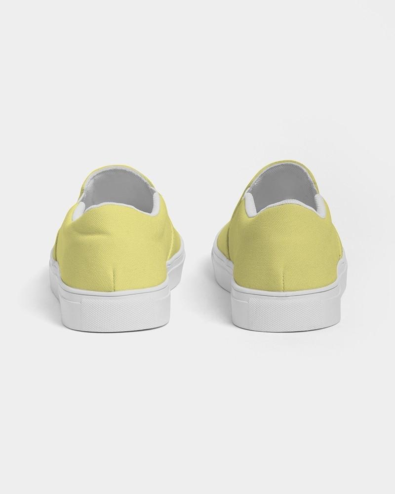 Pastel Yellow Men's Slip-On Canvas Sneakers C0M0Y60K0 - Back