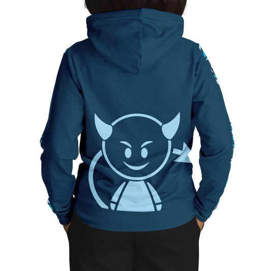 Rebellious Devil Hoodie - Woman Back Closeup 2