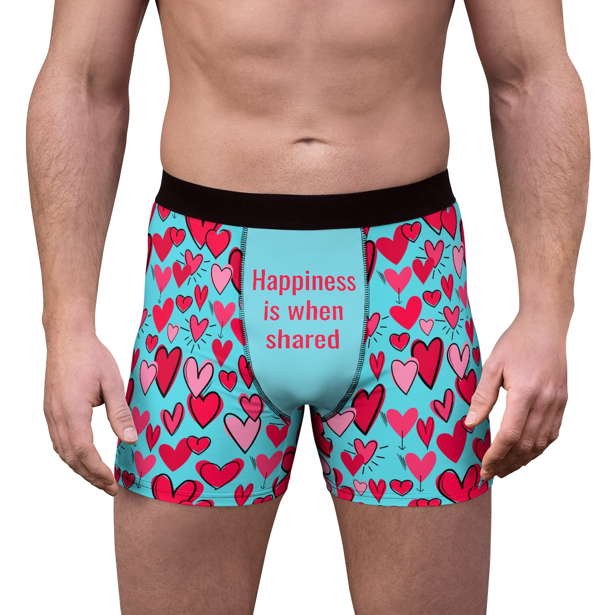 Happiness Is When Shared Heart Boxers – Qolord