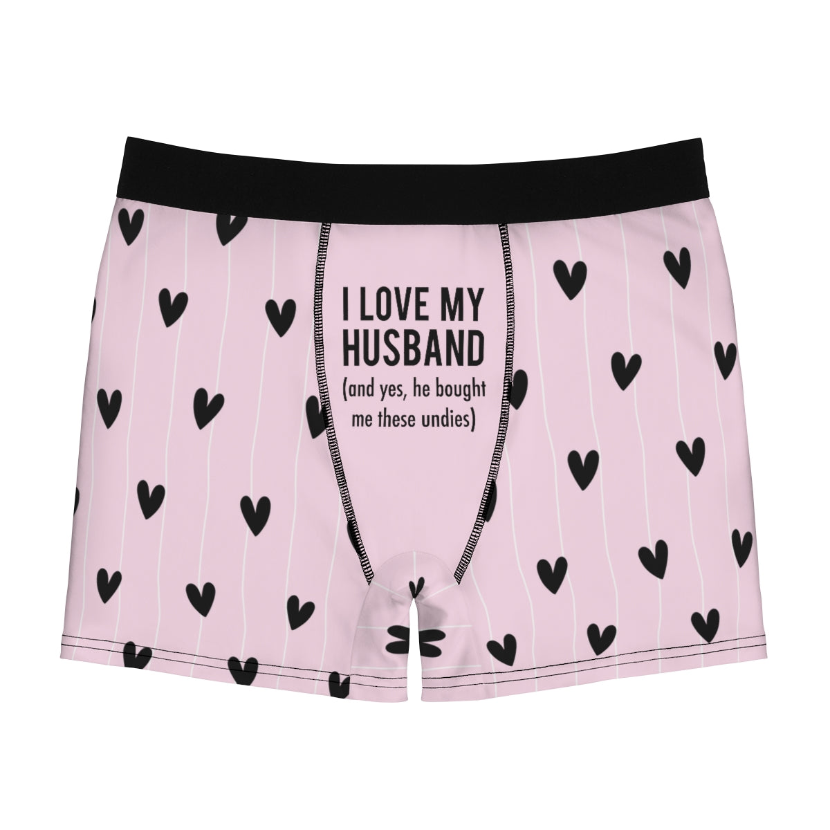 I Love My Wife/Girlfriend/Honey - Personalized Husband And Wife Men's Boxer  Briefs