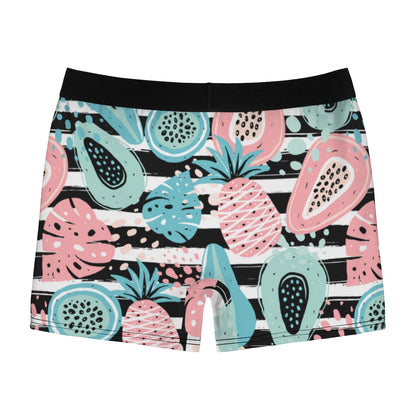 Tropical Pastel Fruits On High Boxer Briefs